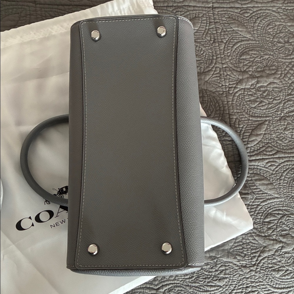 Coach Gray Satchel Bag w/dustbag - Picture 6 of 14